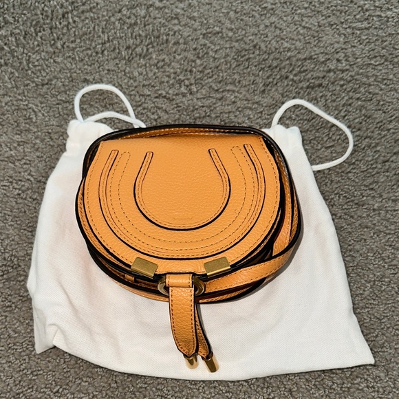 Chloe Gold Mini Leather Bag - Picture 1 of 6